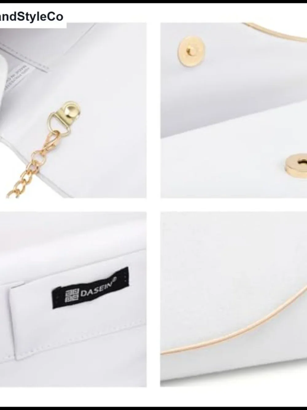 Faux Suede Evening Clutch Purse with Gold Chain Strap, Formal Handbag